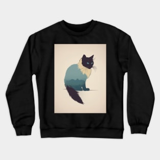 Ragdoll Cat 1 - Japanese Retro Art Crewneck Sweatshirt